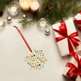 thumbnail image 6 of KLL Rockets Pattern Acrylic Christmas Ornaments,1 PCS Xmas Tree Decor with Ribbon 3" Christmas Décor Christmas Pendant for Hanging on Tree & Party Favors-Hexagon, 6 of 7