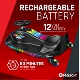 Cart Razer Razor, Crazy Cart Shift Lightshow Light-Up Drifting Go-Kart, 12V ...