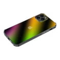 thumbnail image 5 of Apple iPhone 12 Pro Max /6.7" Phone Case Hybrid Gradient Transparent Colorful Stars Aurora Back Cover + TPU Multicolor Holographic Rainbow Glitter Impact Resistant Slim Cover for iPhone 12 PRO MAX, 5 of 7
