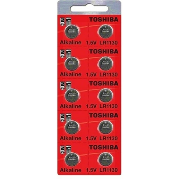 LR1130 AG10 189 1130 LR54 Pack Of 10 Toshiba Button Cell Battery EXP 2024
