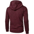 thumbnail image 3 of SYMOID Sweatshirt for Men Hoodie Fall and Winter Plain Pullover Sweatshirt with Pocket Mens Clothes Zipper, 3 of 8