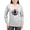 Ash Gray, variant on - Halloween Witch Retro Sunset Long Sleeve T Shirt - Women's Long Sleeve Graphic Casual T-Shirt