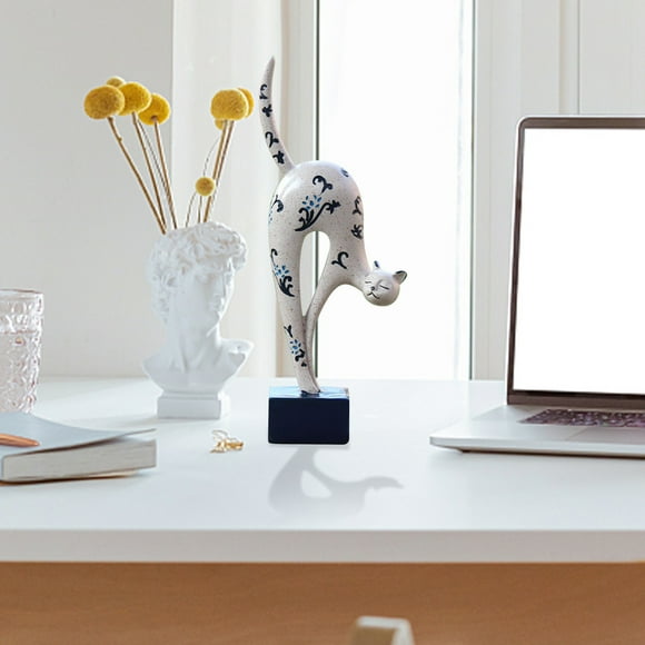 Estatuas decorativas de resina adorables para el hogar - Regalo de escultura de mesa para salón, patio o estantería
