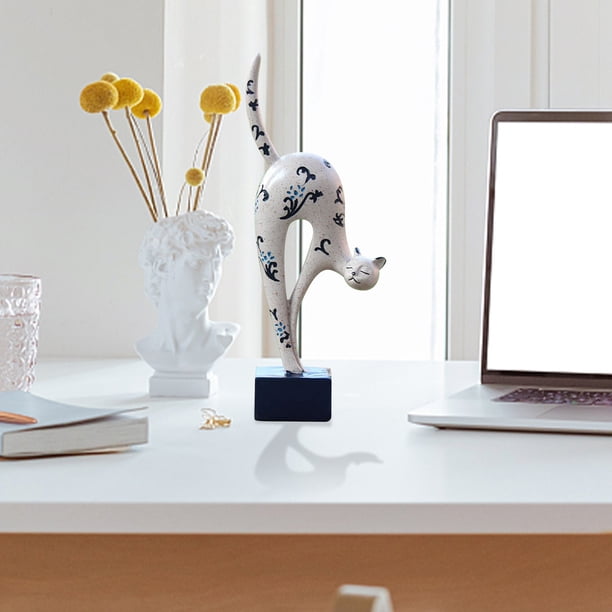 Estatuas decorativas de resina adorables para el hogar - Regalo de escultura de mesa para salón, patio o estantería