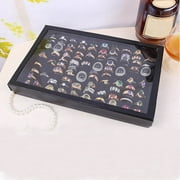 yubnlvae jewelry box rings jewelry display 100 velvet tray rings black