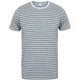 thumbnail image 1 of SF - Camiseta de Rayas de Jaspeado para Adultos Unisex (Gris, Blanco), 1 of 3