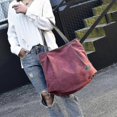 thumbnail image 2 of Bolso de mano de gran capacidad, bolso de mano para mujer, literario y de ocio, vino tinto, 2 of 5