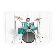 thumbnail image 2 of PENNZONI Drum Shield, Comes w/ 4 Panels & Living Hinges, 6 ft Clear Acrylic Panels, 2 of 18