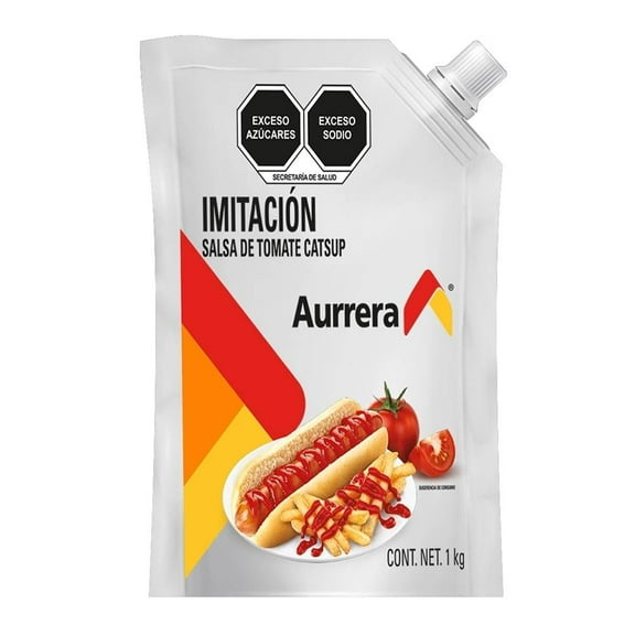 Imitación salsa de tomate Aurrera catsup 1 kg
