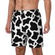 thumbnail image 1 of Fotbe Cow Print Black White Traje de Baño para Hombre – Shorts de Natación de Secado Rápido con Forro y Bolsillos-Small, 1 of 6