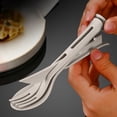 thumbnail image 5 of NWOKYZGH 3PCS Wheat Straw Cutlery, Reusable Utensils Set Portable Travel 3 in 1 Spoon fork Knife Tableware, Eco-Friendly, BPA Free, Flatware for Kids Adults, Travel Picnic Camping, 5 of 6