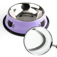 thumbnail image 2 of HESITONE No Spill for Cat Bowls Water Food Stainless Steel Cats Bowl Dish for Kitty Feedi, 2 of 15
