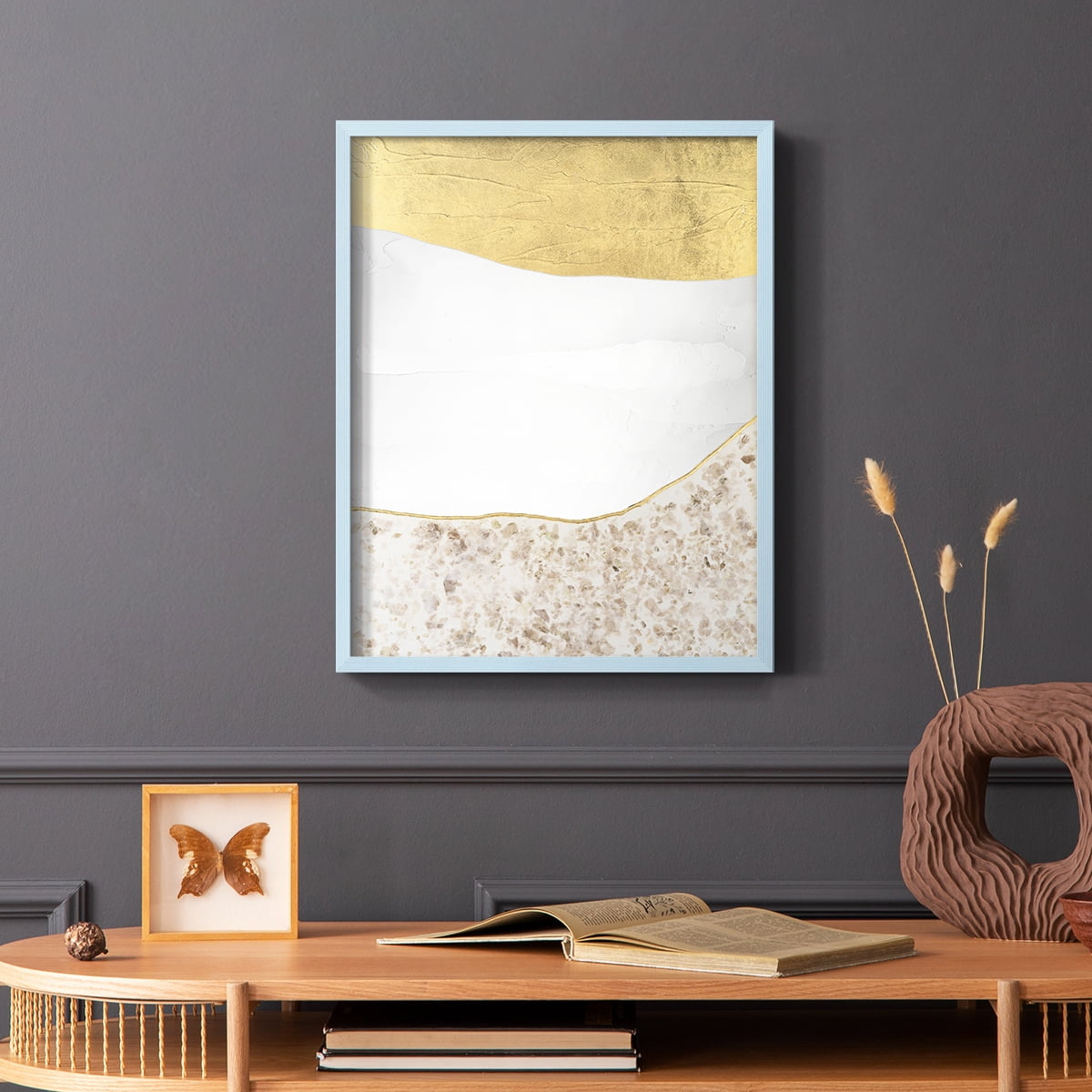 Whitestone II Framed Print in Blue Solid Wood 8 x 10 Framed Print