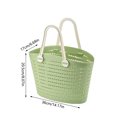 thumbnail image 3 of Cesta de lavandería portátil multiusos para almacenamiento de ropa, para el baño, artículos de natación, compras de comestibles, drenaje rápido, liquidación, 3 of 8