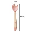 thumbnail image 4 of Baby Utensils Spoons Forks 2 Sets, Cute Toddlers Feeding Training Spoon and Fork Tableware Set Easy Grip Heat-Resistant Bendable BPA Free Great Self-Feeding Learning Spoons Forks for Kids, 4 of 7