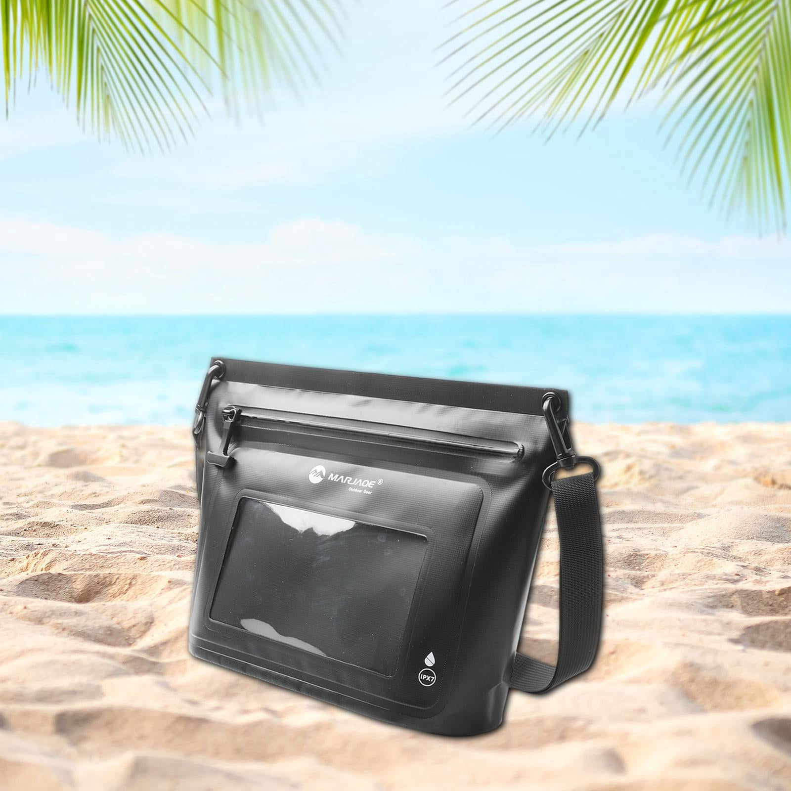 LeeQinersw Waterproof Pouch Bag Summer Women Men Phone Pouch for Swimming Pool Kayaking Black