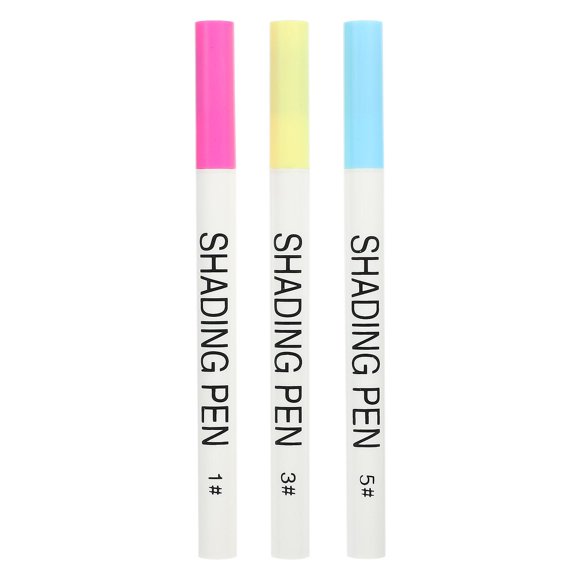 3pcs Nail Shading Pens Gradient Shading Nail Art Pens Manicure Accessories