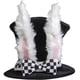 thumbnail image 1 of Sombrero de copa de conejo blanco - Sombrero de disfraz de conejito con orejas para adultos y niños Adepaton HQ-429, 1 of 4