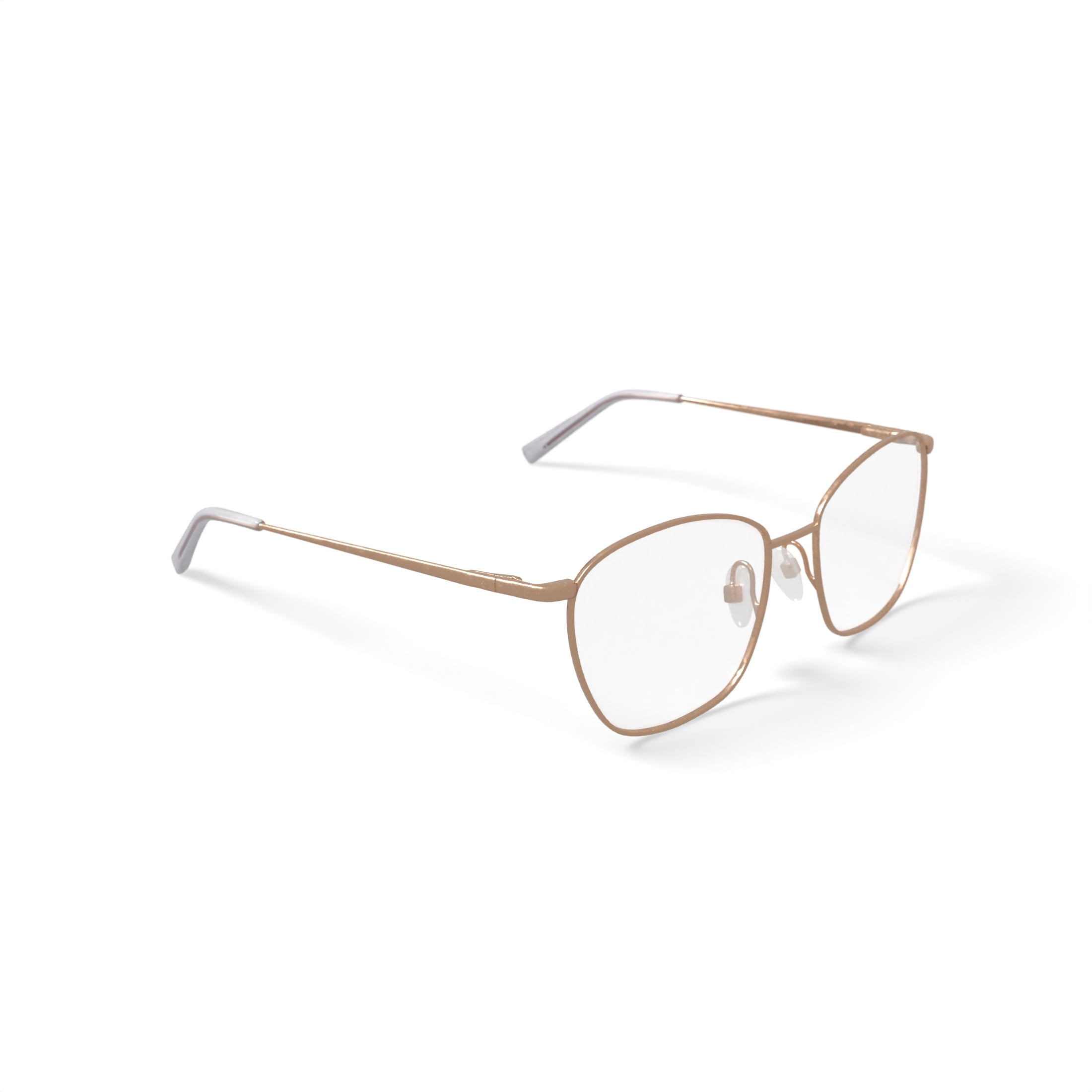 Walmart Women's MK10402 Square Prescription Eyeglasses with Case, Gold