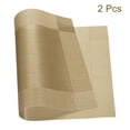 thumbnail image 3 of Individuales Manteles 450x300mm 2uds PVC Mesa Lavable Tejido Individual Mantel, Dorado, 3 of 5