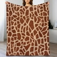 thumbnail image 3 of WERPE Giraffe Soft Throw Blankets Flannel Flannel Bedding Giraffe Skin Print Large Blanket for Kids Adults Small Bed Blanket  White, 3 of 6