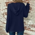 thumbnail image 7 of AXXD Hoodies for Women,Solid Color Knitted Pullover Button Top Hoodie, 7 of 7