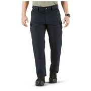 5.11 Work Gear Men's Stryke Pants, Adjustable Waistband, Stretchable Flex-Tac Fabric, Dark Navy, 30W x 34L, Style 74369