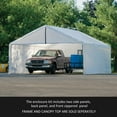 thumbnail image 3 of ShelterLogic Super Max 18' x 20' White Canopy Enclosure Kit Fits 2" Frame, 3 of 5
