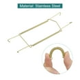 thumbnail image 4 of Uxcell 4 Pcs Soporte para Platos 9 x 2.8 pulgadas Soportes de Pared Invisibles en Forma de U Galvanizados Oro, 4 of 6