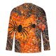thumbnail image 4 of Amzcrzy - Sudadera Para Hombre, Informal, Cuello Redondo, Manga Larga, Camiseta Estampada De Halloween, Blusa, Color Naranja, 4Xl, 4 of 5