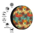 thumbnail image 4 of Pofeuu Colorful Hawaii Palms Print Spare Tire Wheel Cover for Car Truck SUV Camper Universal Fit Spare Tire Cover RV Spare Tire Covers-16 inch, 4 of 6