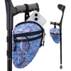 SupreGear Forearm Crutch Bag, Lightweight Elbow Pouch with Cup Holder, Blue, 1 Pack