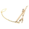 thumbnail image 1 of OULII Elegant Golden Music Note Necktie Clip Metal Pin for Wedding and Party Events, 1 of 8