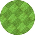 thumbnail image 1 of Ahgly Company Machine Washable Indoor Round Transitional Bright Green Area Rugs, 6' Round, 1 of 7