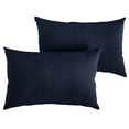 thumbnail image 2 of Sorra Home  Outdoor Boucle Pillow Set of 2 16 in H x 26 in W x 6 in D - Navy, 2 of 5