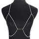 thumbnail image 4 of Collar de arnés de moda, cadena de cuerpo ajustable con diamantes de imitación de aleación para mujer, cadena para el pecho para fiesta, 4 of 5