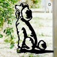 thumbnail image 5 of Adorno de perro BMetal, exquisita decoración de árbol de estaca de jardín de hierro forjado para el hogar, 5 of 5