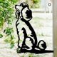 thumbnail image 5 of Adorno de perro EMetal decoración de árbol de estaca de jardín de hierro forjado, 5 of 5