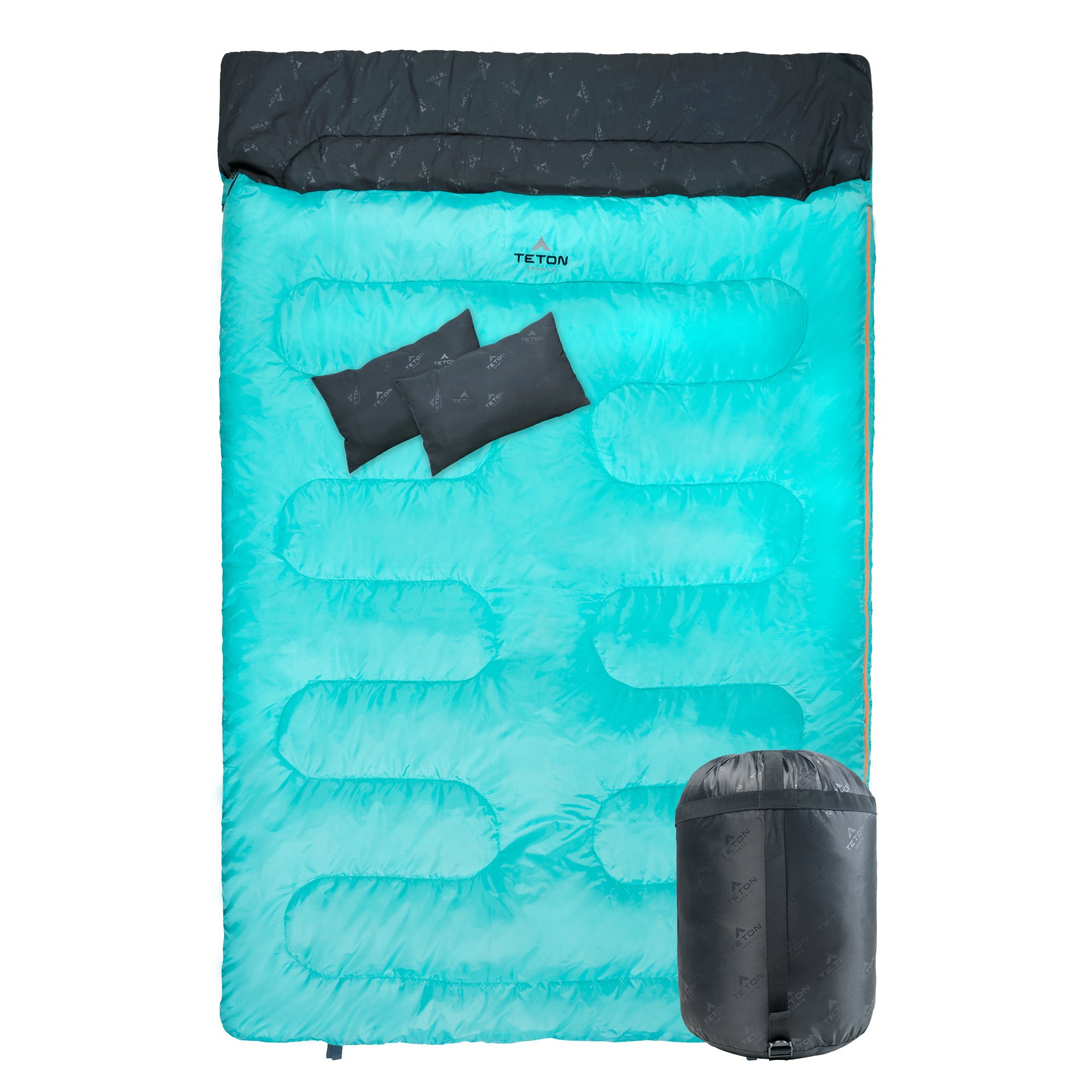 TETON Sports Cascade Double Sleeping Bag for Adults, Lightweight, Great for Family Camping - image 2 of 6