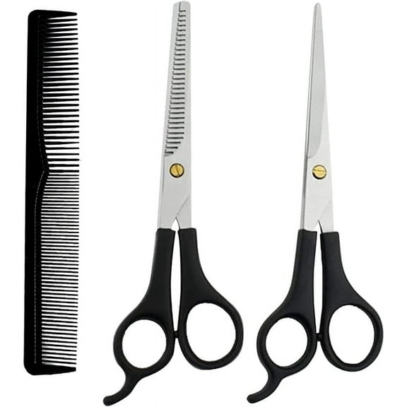 Tutuviw Easy-use Hair Cuting Shears,Salon Razor Edge Hair Cutting Scissors Made of Stainless Steel,Straight Thinning Blade,Lightweight, Fashionable and Durable for Barber/Home Use