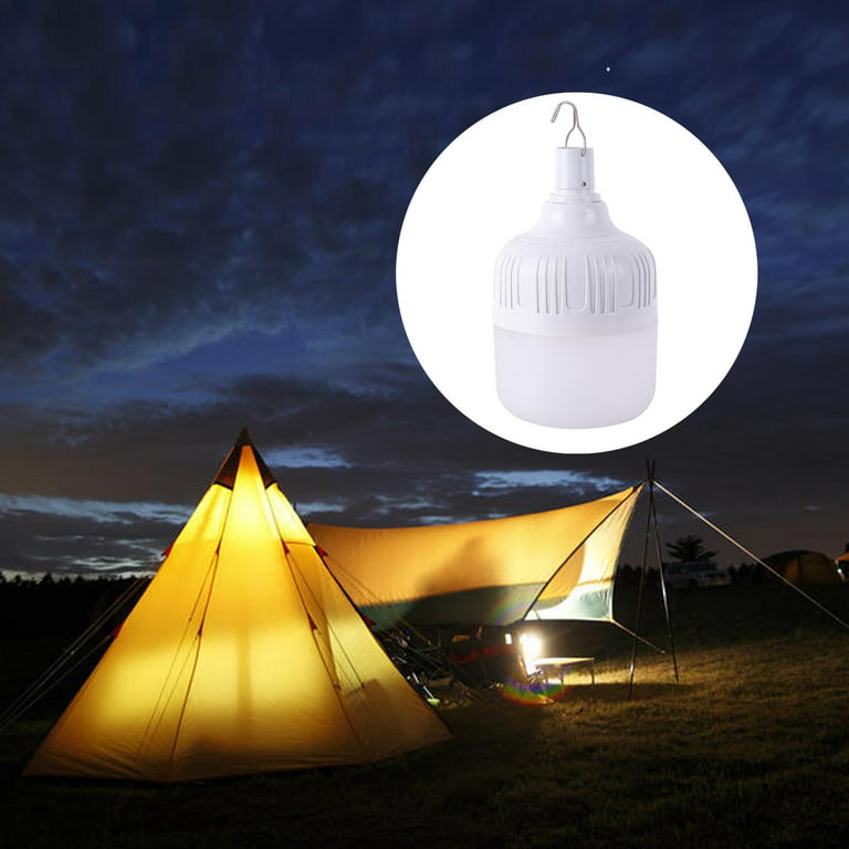 Camping Lantern,Hanging Rechargeable Light Bulbs,Portable USB Camping Light  Bulb for Camping, Hiking, Home ,LED Tent Light Bulb with Hook for Camping