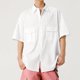 thumbnail image 1 of pstuiky Camisas casuales de manga corta para hombre, Camisa vintage informal de manga larga con solapa y botones para hombre ropa de hombre xl, 1 of 8