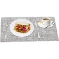 thumbnail image 5 of Sets de Table, Tapis de Table Tissés Lavables pour Table à Manger, Tapis de Table en PVC Résistant à la Chaleur Set de 6, Faciles à Nettoyer, 5 of 5