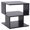Black, variant on HOMCOM Square 3 Tier Wood Coffee Side Table Storage Shelf Rack End Table