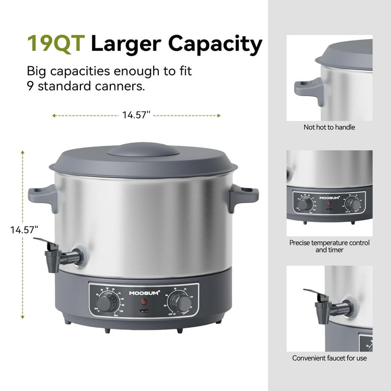 Water Bath How Many Jars Fit In A Quart Pressure Cooker MOOSUM 19