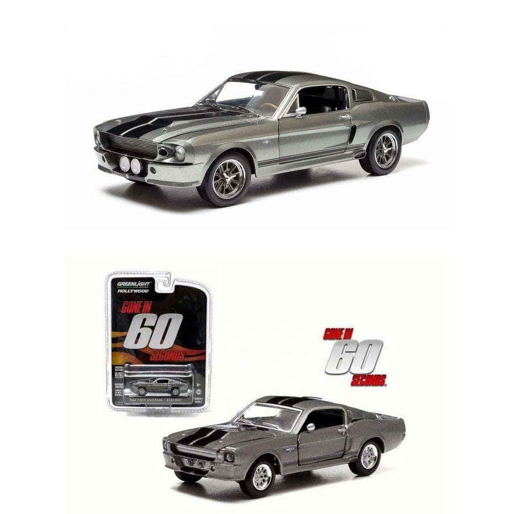 Gone in 60 Seconds Eleanor Diecast Toy Car Package 1/18 & 1/64 Scale
