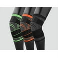 thumbnail image 1 of Knee Brace Support 3D Compression Sleeves  Single Unit Wrap Pad for Arthritis  ACL  Running  Pain Relief  Injury Recovery  Basketball and More Sports Orange XL, 1 of 7