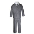 thumbnail image 3 of Boys Teens Party Formal Wedding Dark Gray Tuxedo 5pc Suits Set Size: 8 10 12-20, 3 of 4