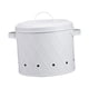 thumbnail image 5 of Olla para patatas, cebollas y ajos, caja metálica ventilada, recipiente para verduras y alimentos. Blanco estilo A, 5 of 9