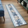 thumbnail image 3 of Blue Starfish Coastal 2'x6' Runner Rugs for Hallway Kitchen Bedside Non Slip, Ocean Beach Coral Nautical Botanical Entryway Rug Runners with Rubber Backing, Long Carpet Runner for Laundry Room, 3 of 8